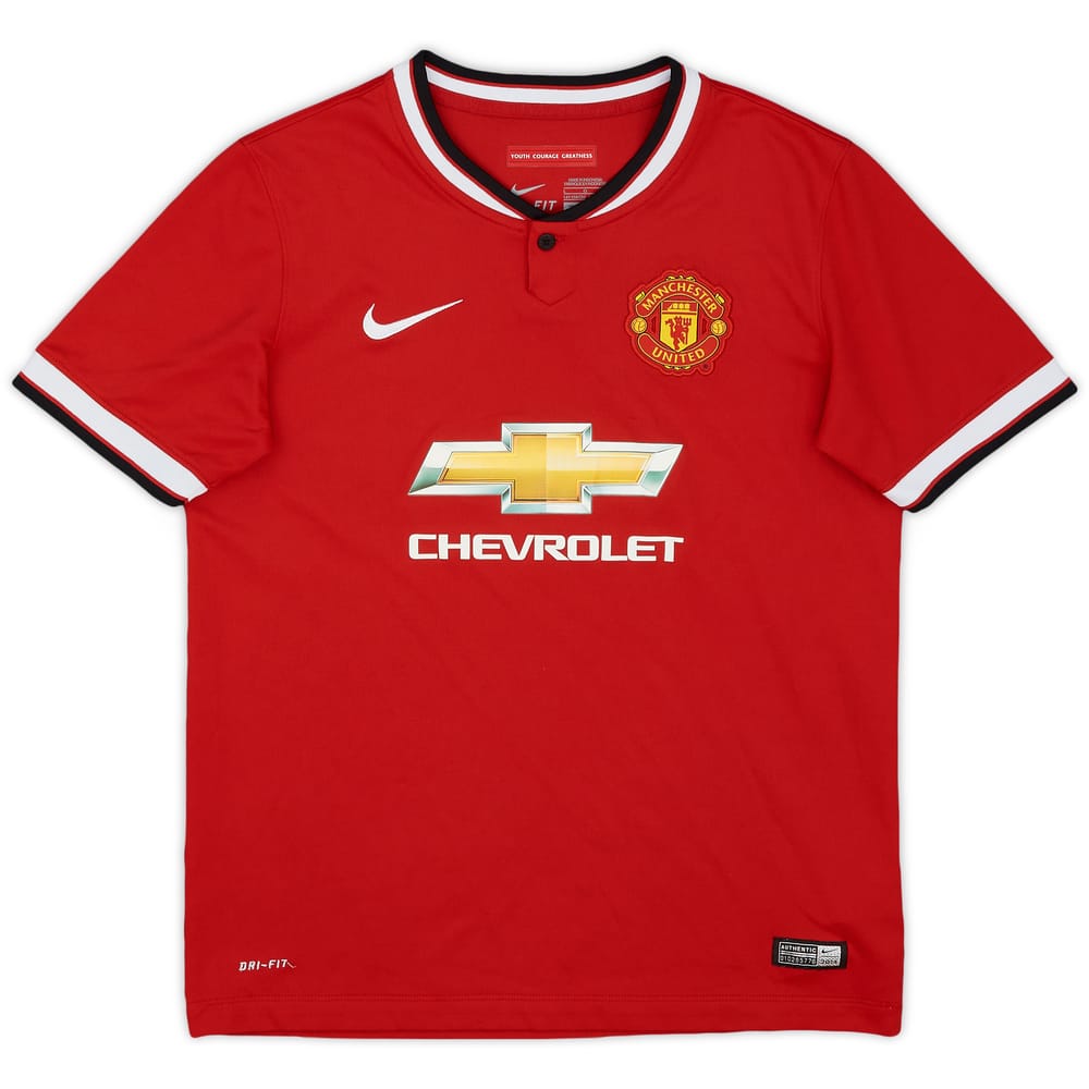 2014-15 Manchester United Home Shirt - 8/10 - (L.Boys)