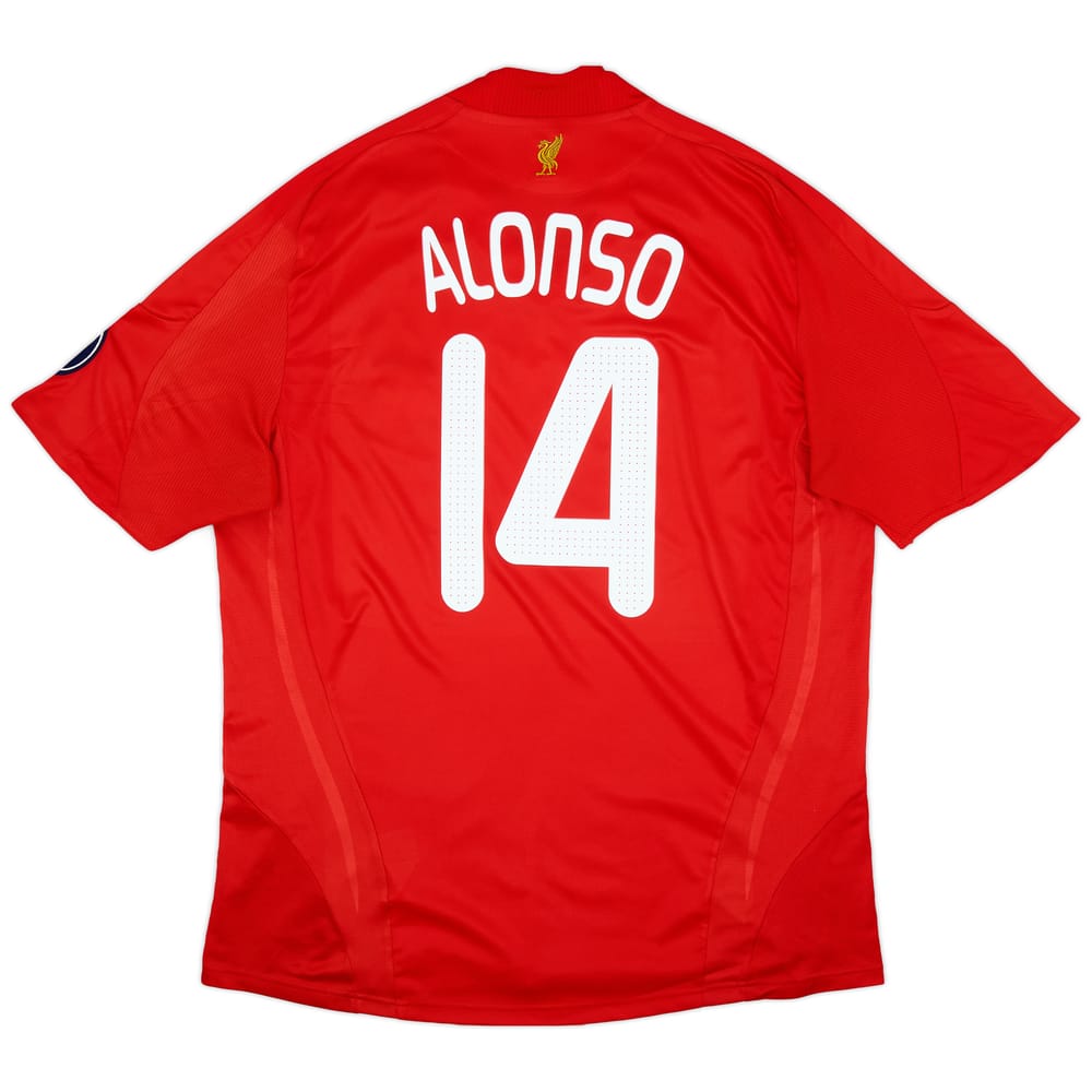 2008-10 Liverpool Home Shirt Alonso #14 - 5/10 - (XL)
