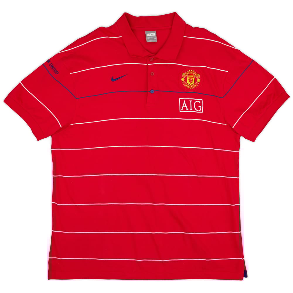 2008-09 Manchester United Nike Polo Shirt - 9/10 - (XXL)