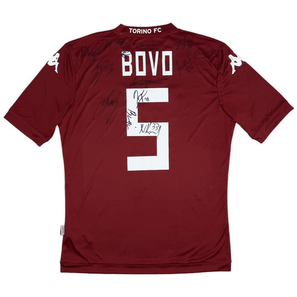 2014-15 Torino Signed Home Shirt Bovo #5 - 5/10 - (XL)
