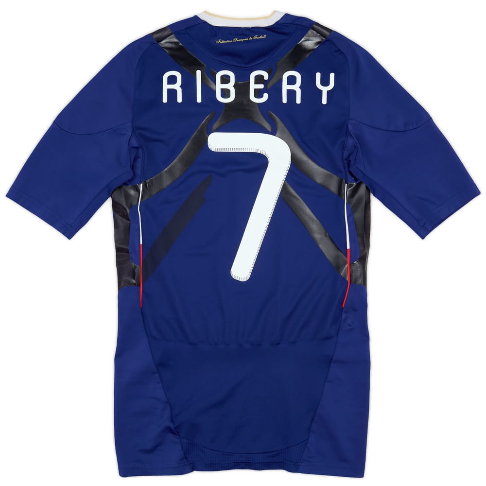 2009-10 France Player Issue Techfit Home Shirt Ribery #7 - 8/10 - (S)