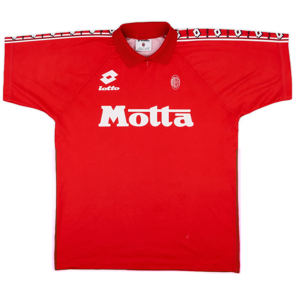 1995-96 AC Milan Lotto Training Shirt - 8/10 - (XL)