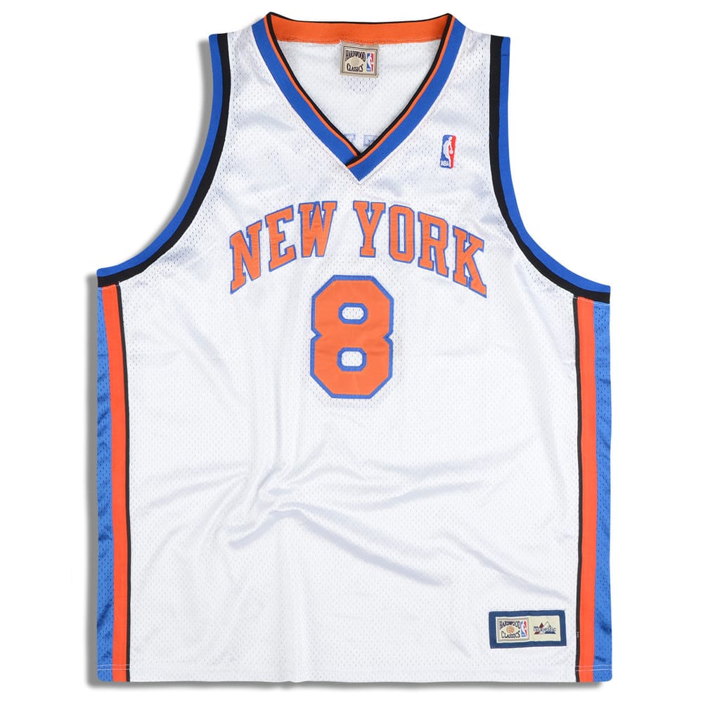 1990s New York Knicks Sprewell #8 Majestic Hardwood Classics Jersey (Home) XXL