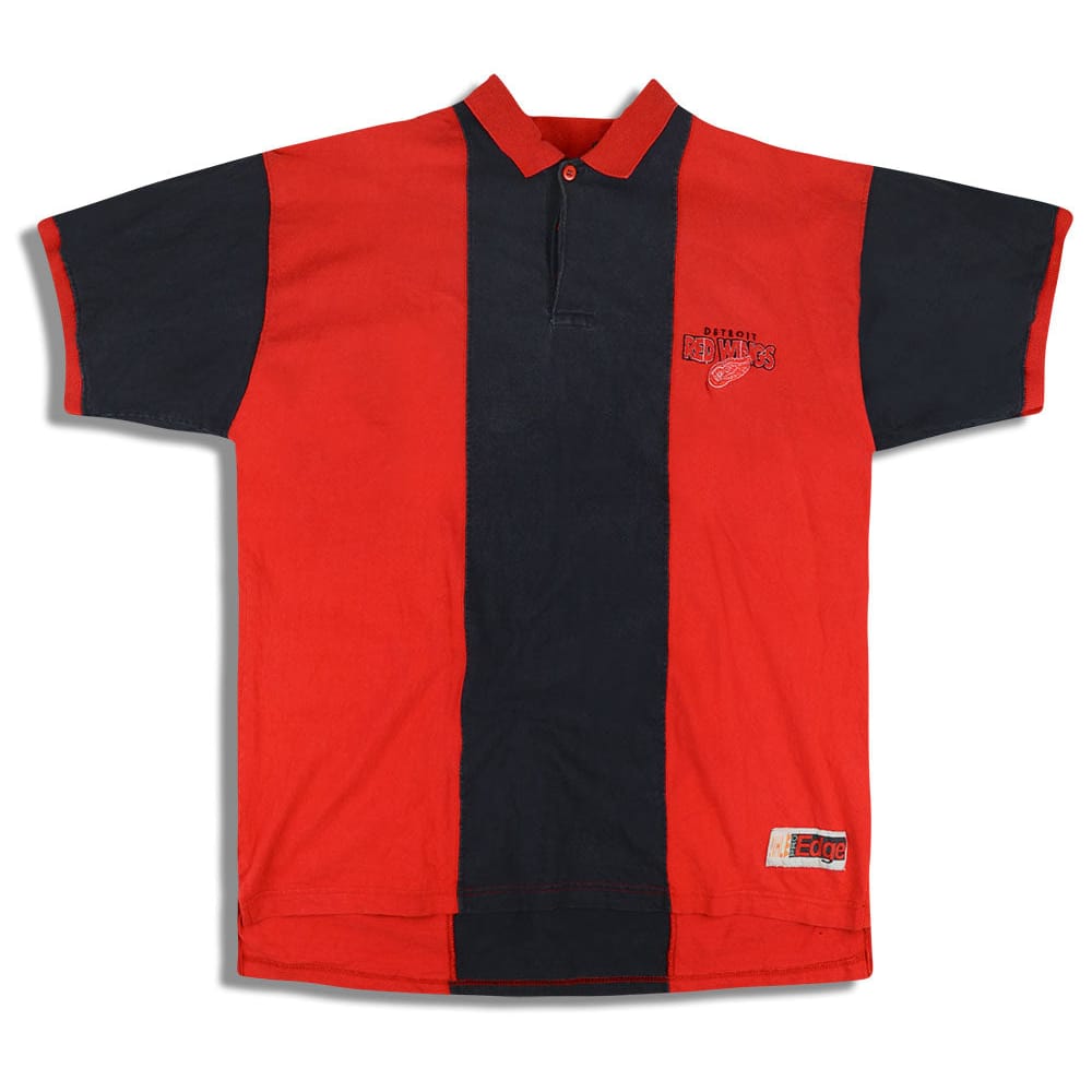 1990s Detroit Red Wings Pro Edge Polo Shirt L