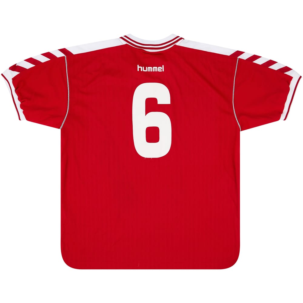 1998-99 Denmark Match Issue Home Shirt #6