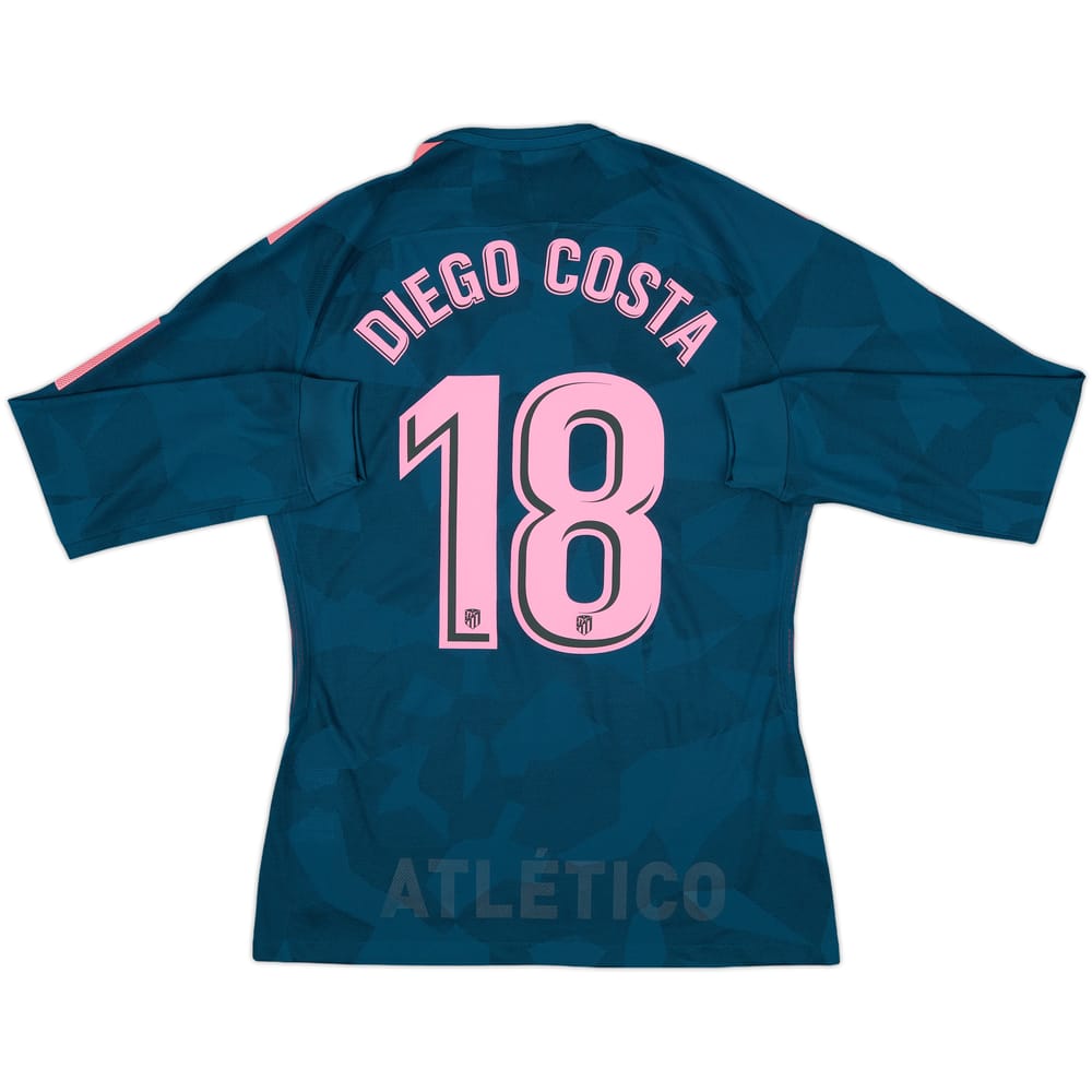 2017-18 Atletico Madrid Player Issue Third L/S Shirt Diego Costa #18 (L)