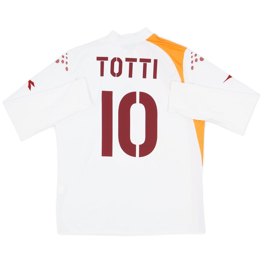 2005-06 Roma Away L/S Shirt Totti #10 - 8/10 - (XXL)