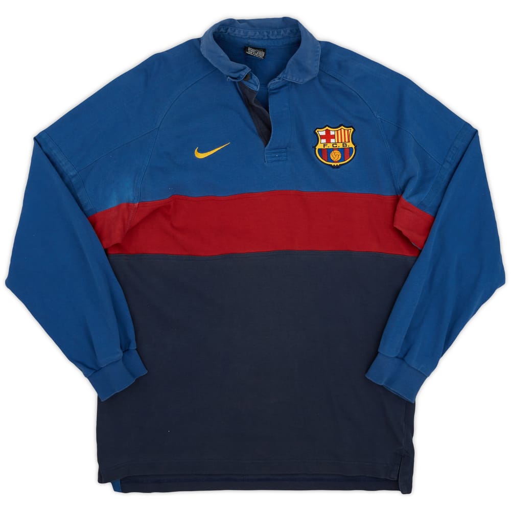 2000-01 Barcelona Nike Rugby L/S Shirt - 8/10 - (M)