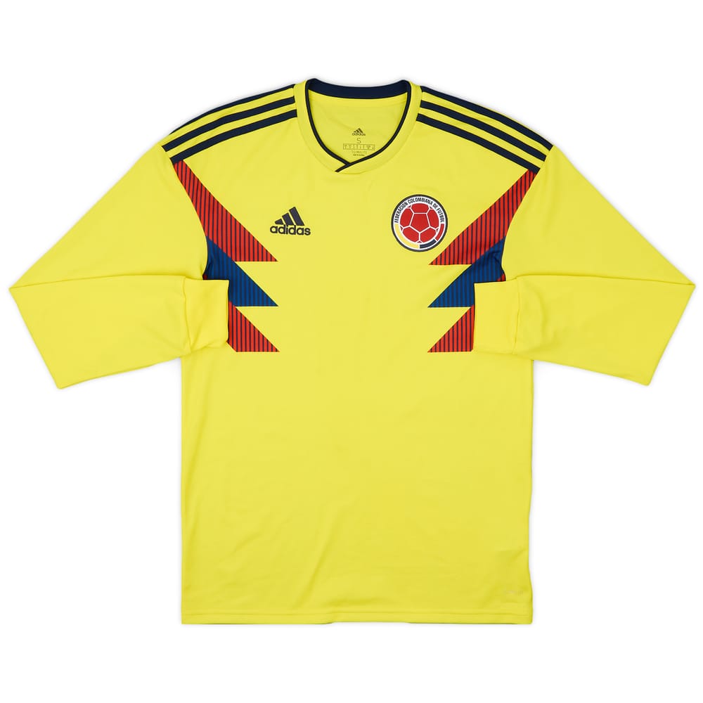 2018-19 Colombia Home L/S Shirt - 9/10 - (S)