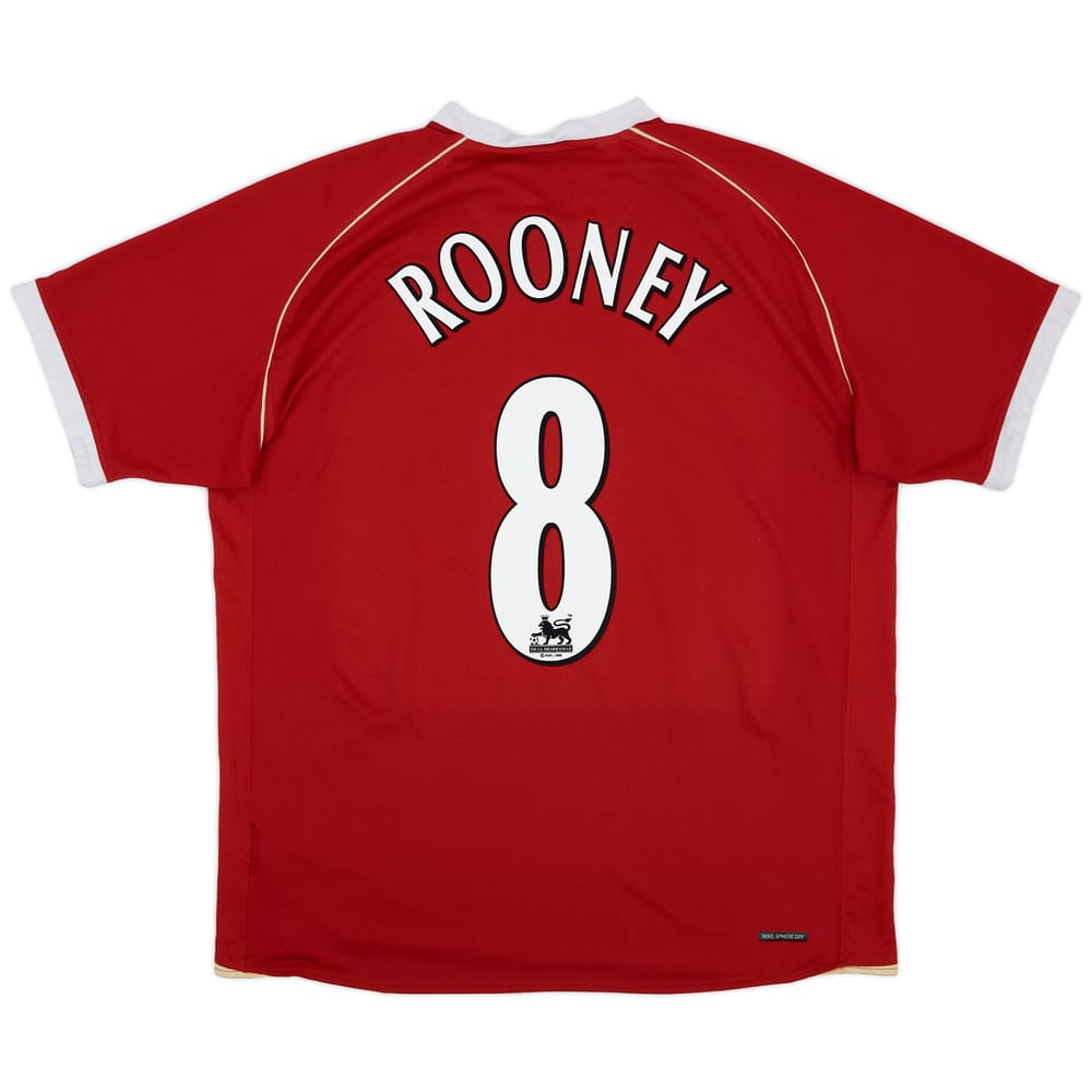 2006-07 Manchester United Home Shirt Rooney #8 - 6/10 - (XL)