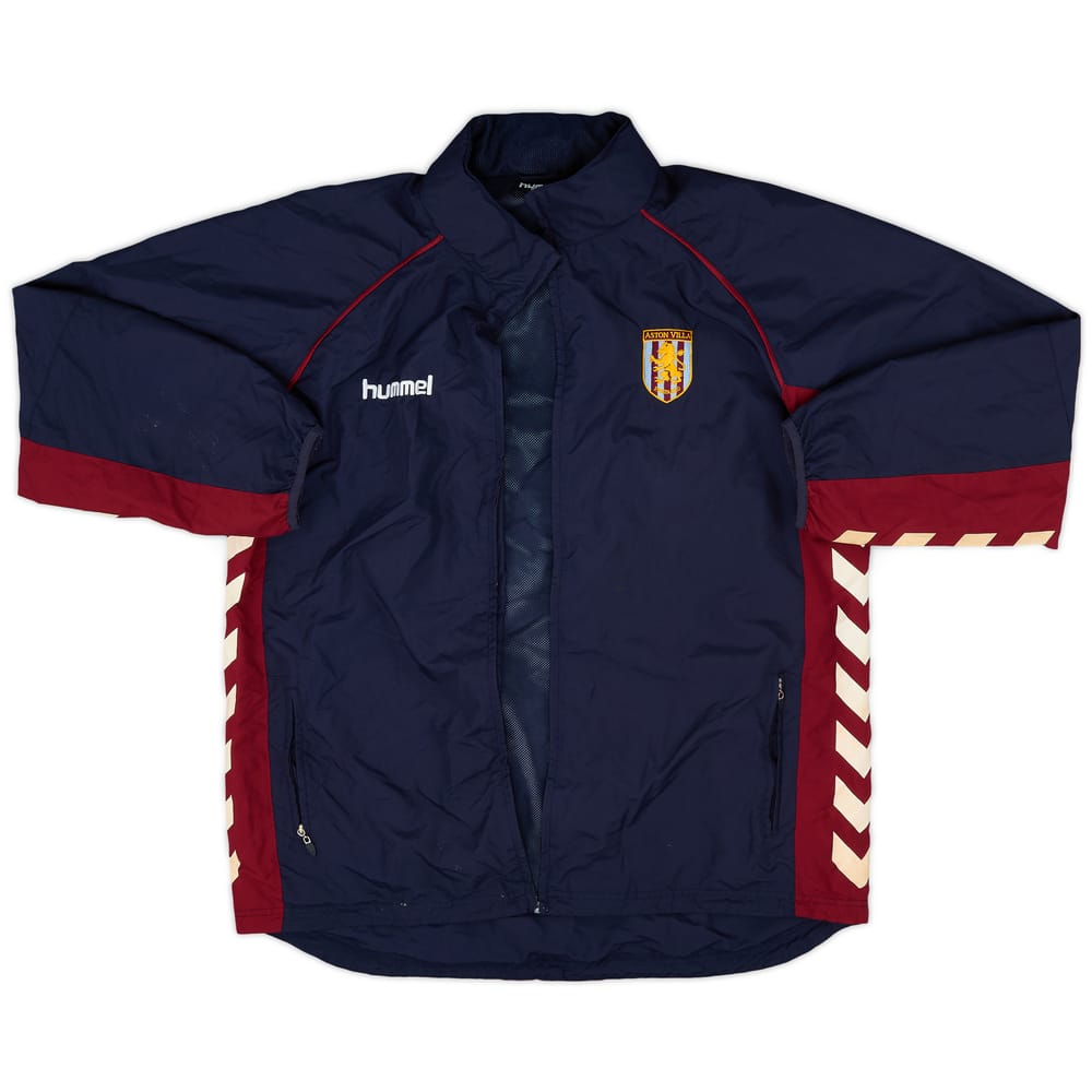 2005-06 Aston Villa Hummel Hooded Rain Jacket - 4/10 - (L)