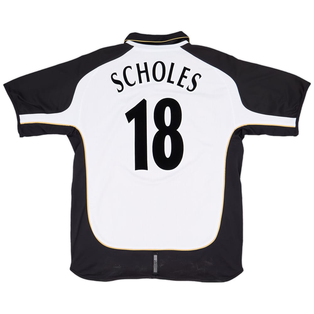 2001-02 Manchester United Centenary Away/Third Shirt Scholes #18 - 8/10 - (XL)