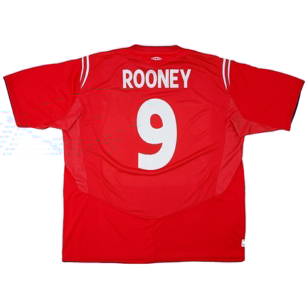 2004-06 England Away Shirt Rooney #9 - 8/10 - (3XL)