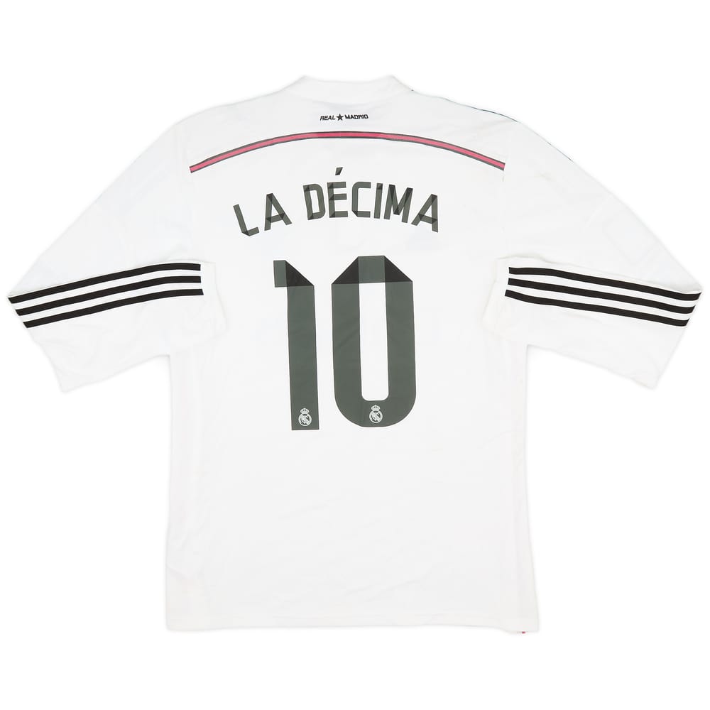 2014-15 Real Madrid Home L/S Shirt La Decima #10 (XL)