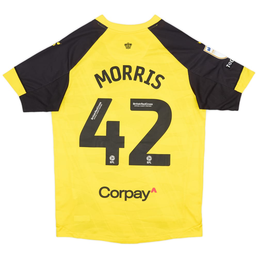 2023-24 Watford Match Issue Home Shirt Morris #42