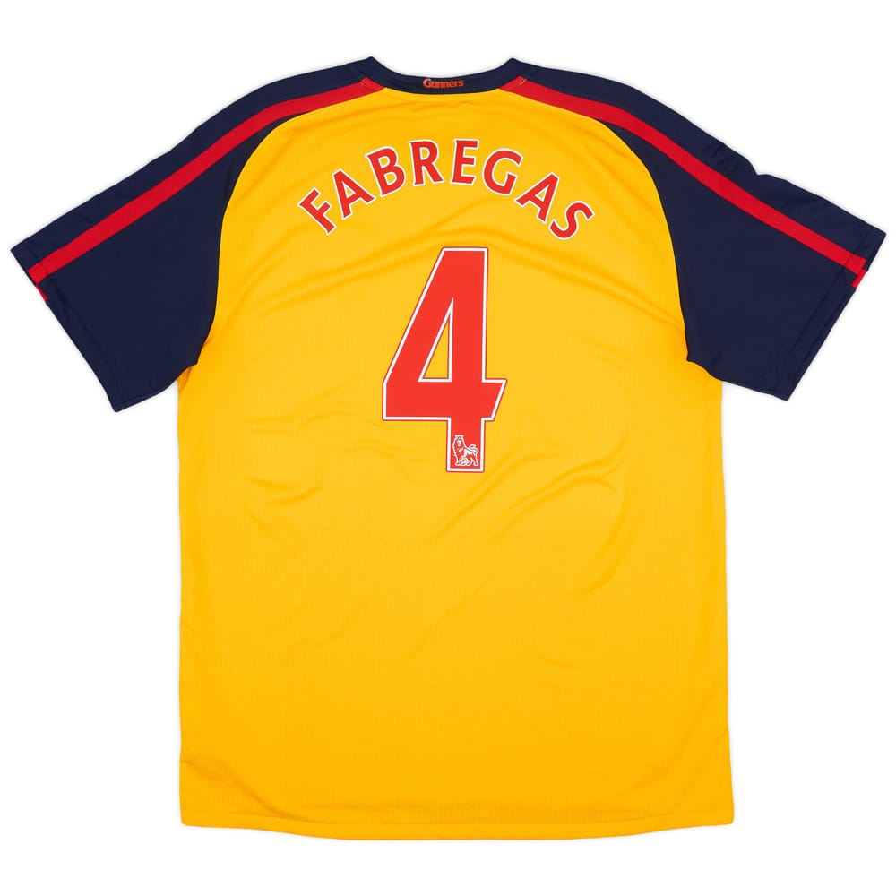 2008-09 Arsenal Away Shirt Fabregas #4 - 7/10 - (L)