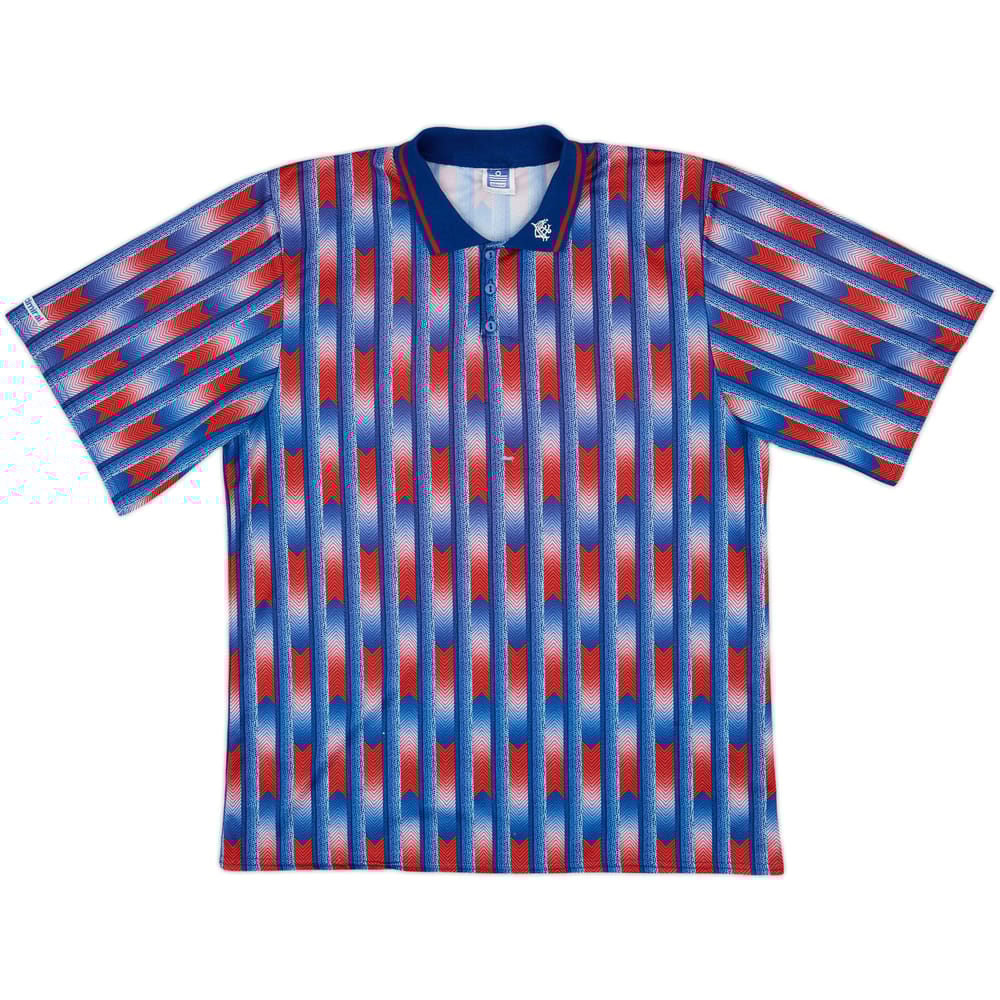 1990-92 Rangers Admiral Training Shirt - 4/10 - (L)