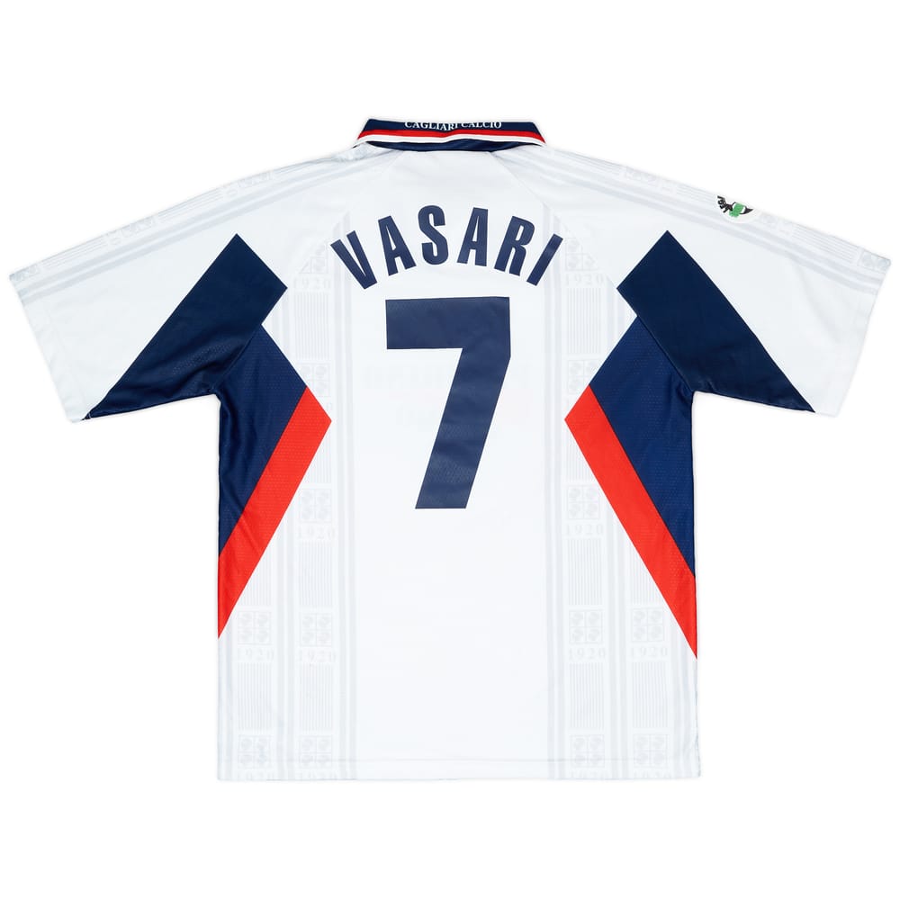 1998-99 Cagliari Match Worn Away Shirt Vasari #7