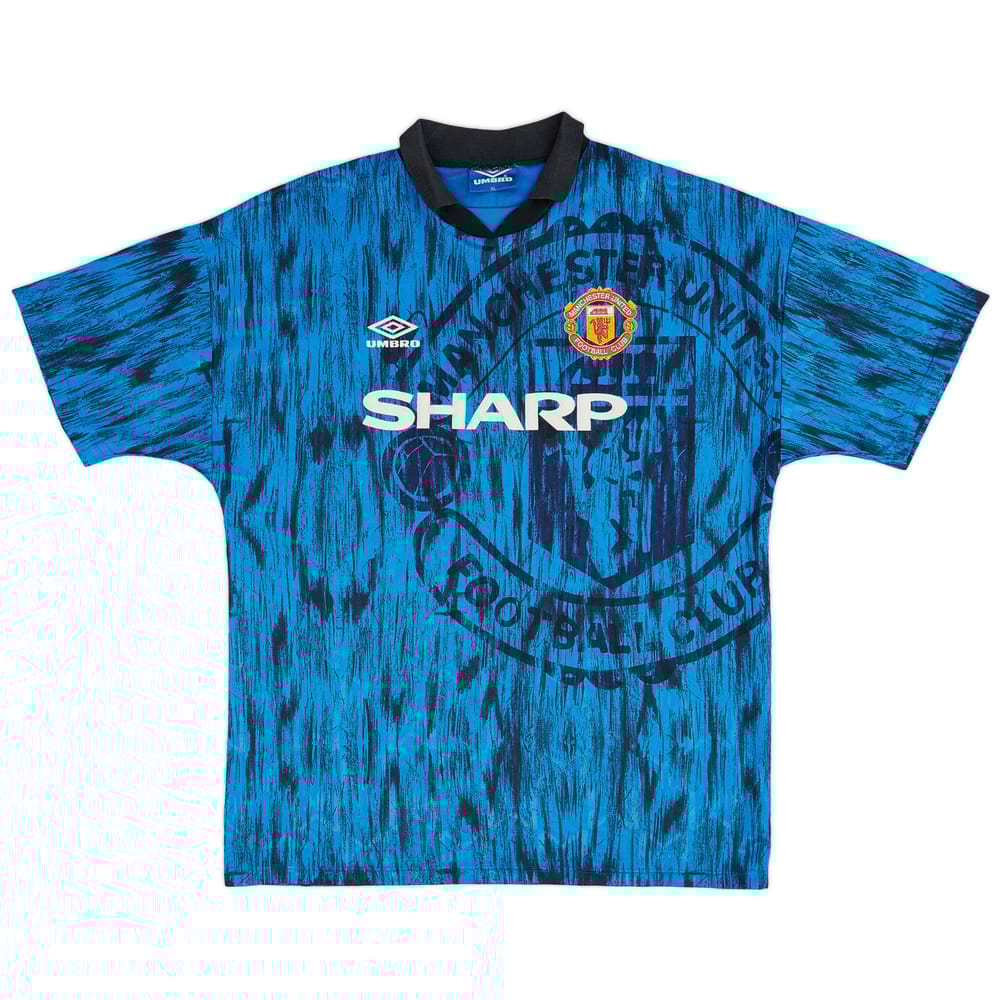1992-93 Manchester United Away Shirt - 8/10 - (XL)