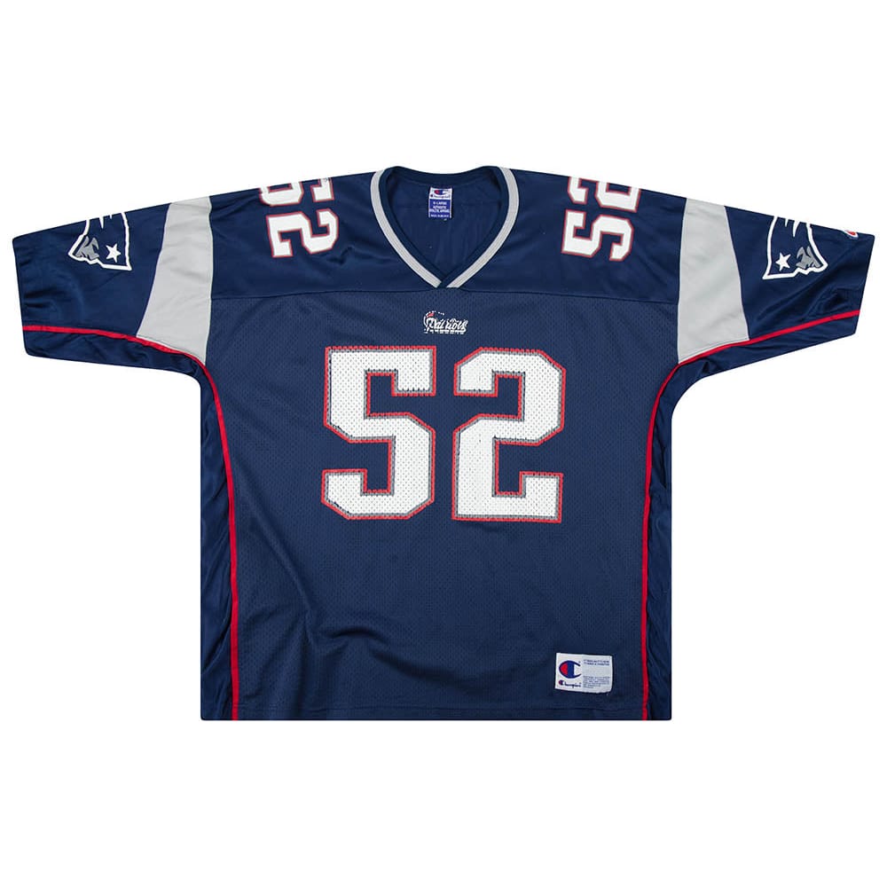 2000 New England Patriots Johnson #52 Champion Jersey (Home) XL