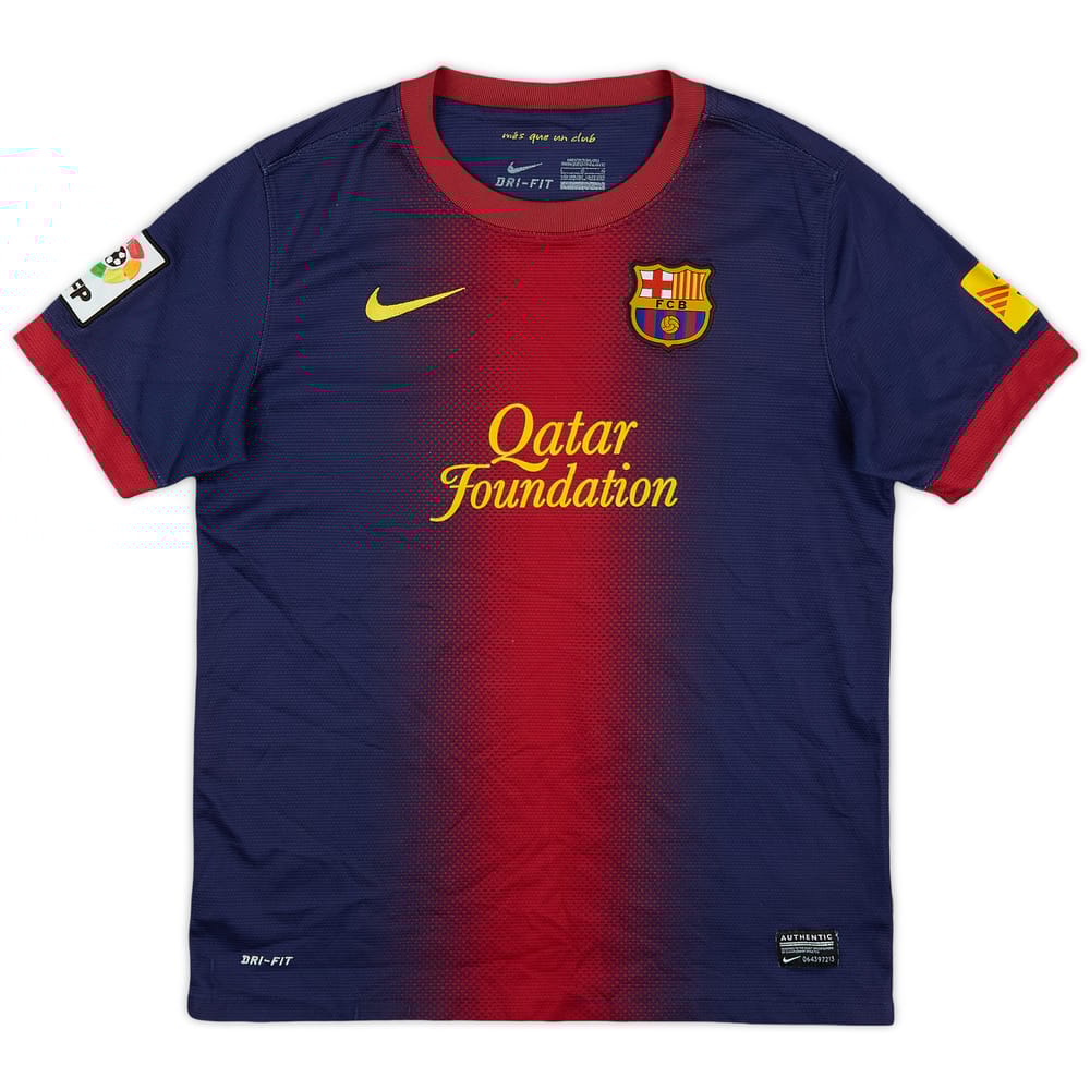 2012-13 Barcelona Home Shirt - 5/10 - (L.Boys)