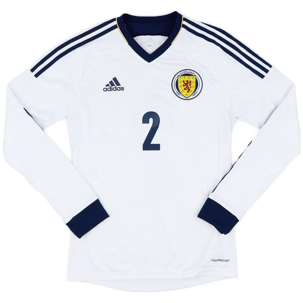 2012-14 Scotland Authentic Away L/S Shirt #2 - 7/10 - (S)