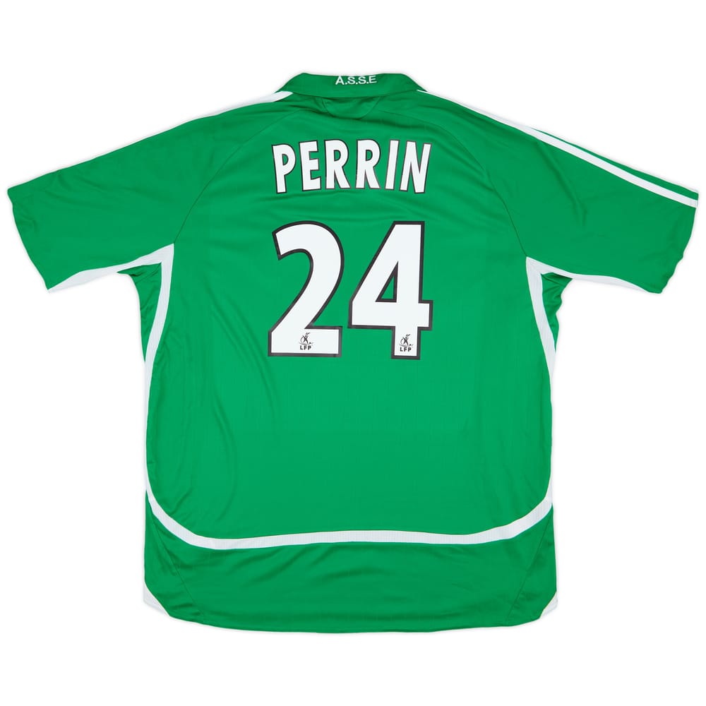 2006-07 Saint Etienne Home Shirt Perrin #24 - 8/10 - (XL)