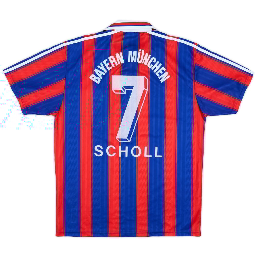 1995-97 Bayern Munich Home Shirt Scholl #7 - 7/10 - (L)