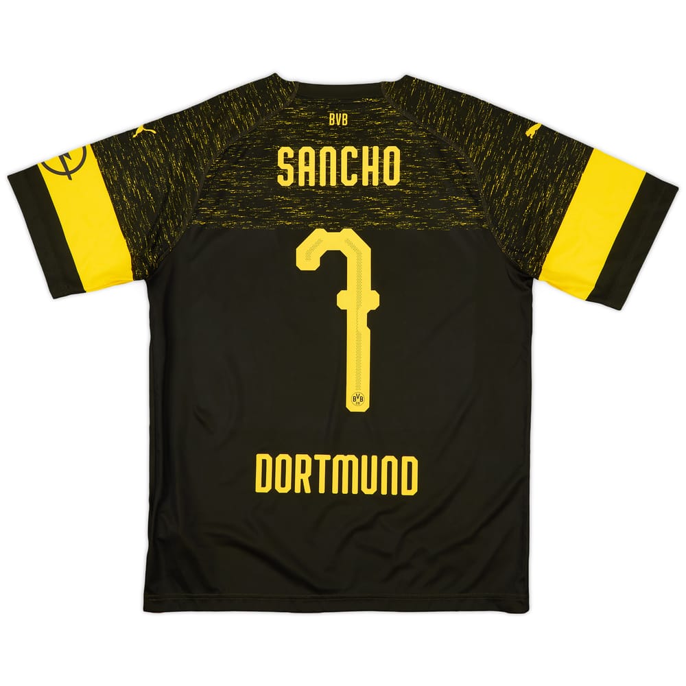 2018-19 Borussia Dortmund Away Shirt Sancho #7 - 8/10 - (L)