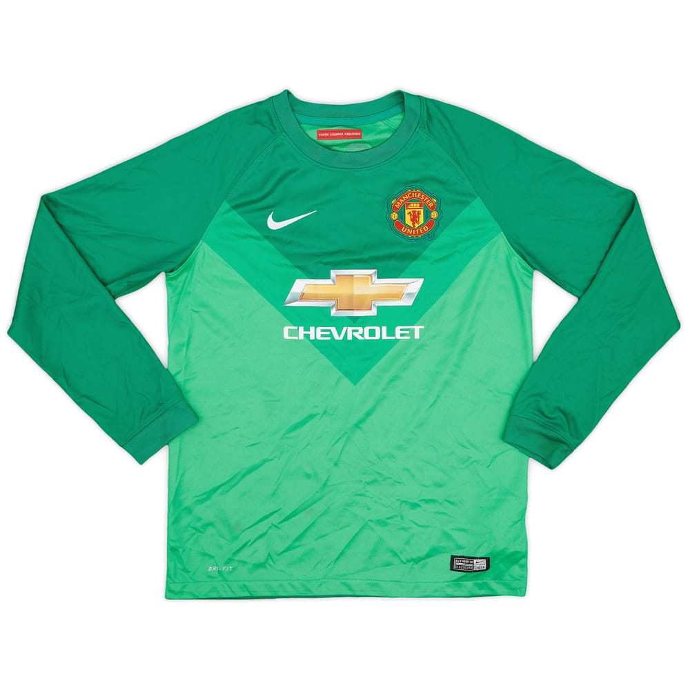 2014-15 Manchester United GK Shirt - 7/10 - (L.Boys)