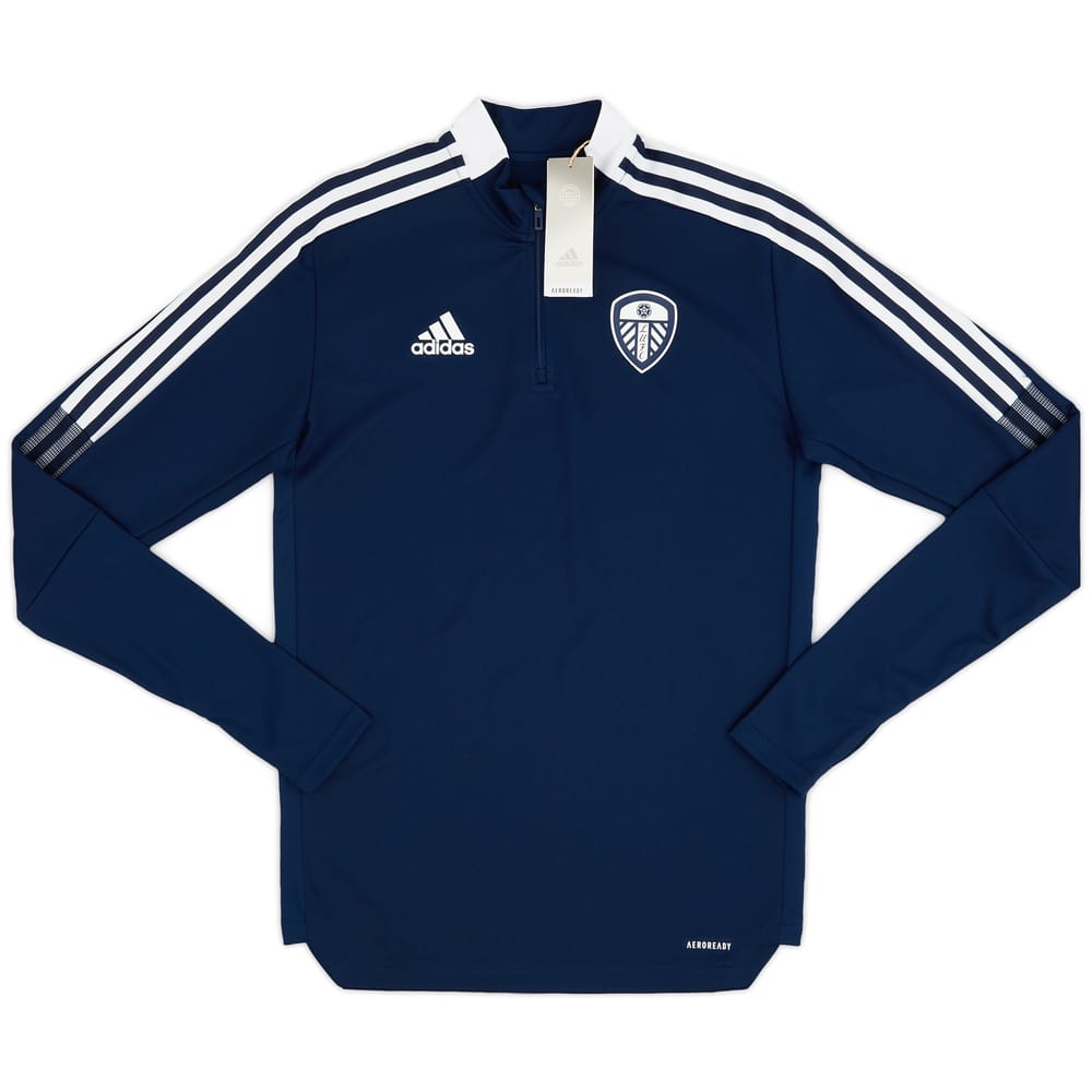 2021-22 Leeds United adidas 1/4 Zip Training Top (S)