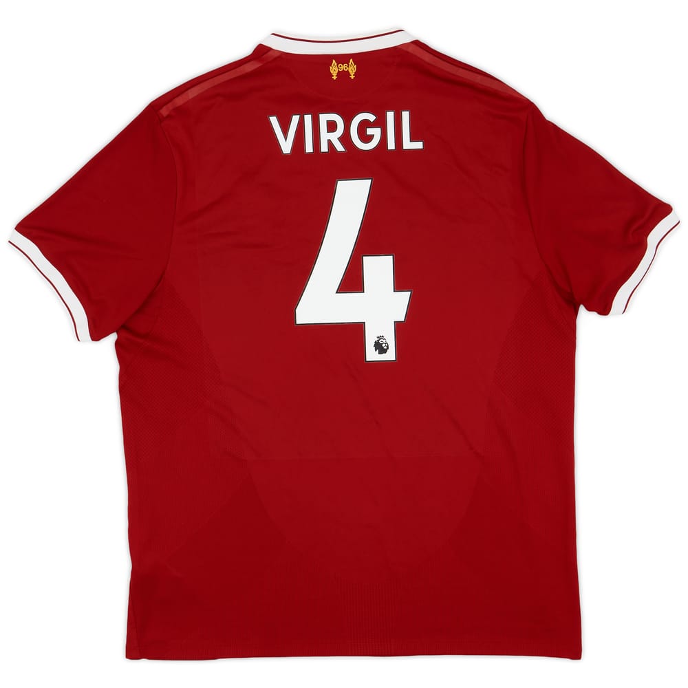 2017-18 Liverpool 125 Years Home Shirt Virgil #4 - 5/10 - (XL)