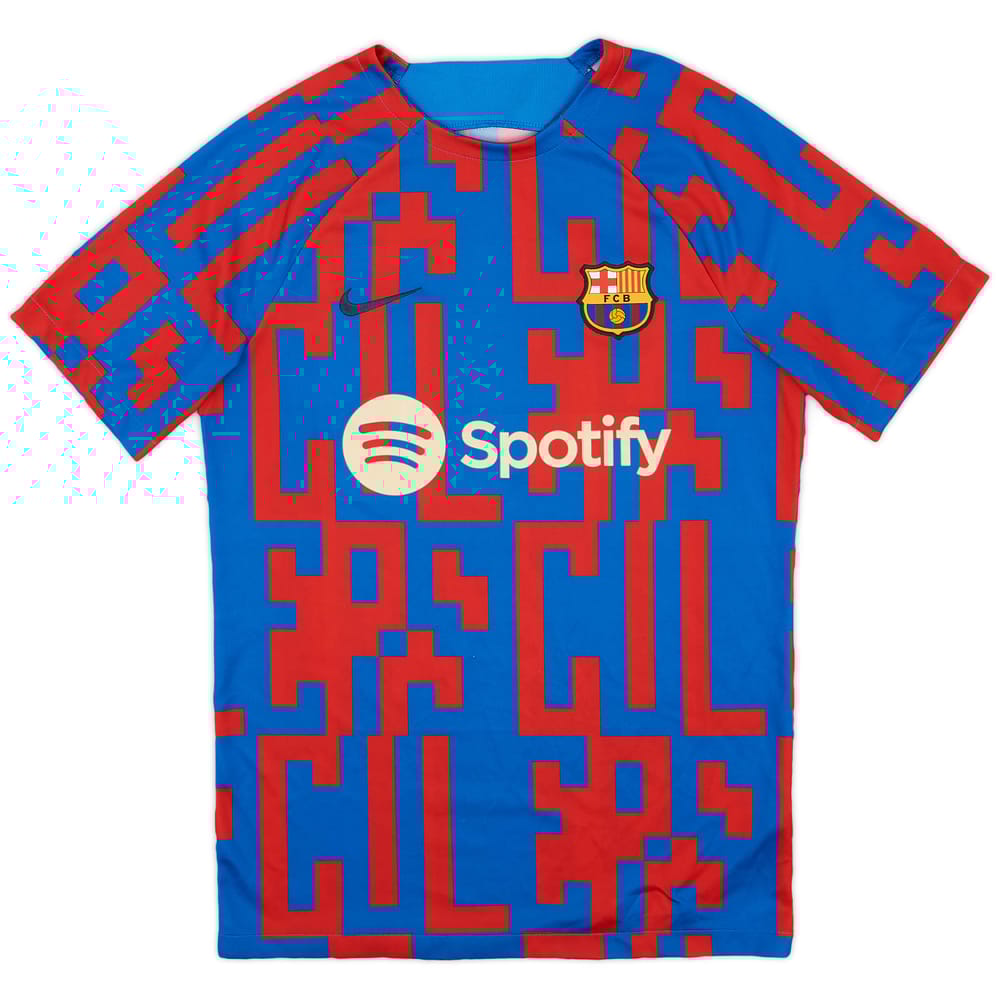 2022-23 Barcelona Pre-Match Training Shirt - 8/10 - (S)