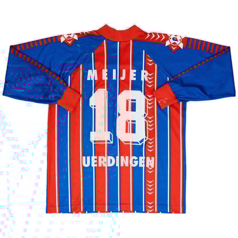 1995-96 KFC Uerdingen Home L/S Shirt Meijer #13 - 8/10 - (S)