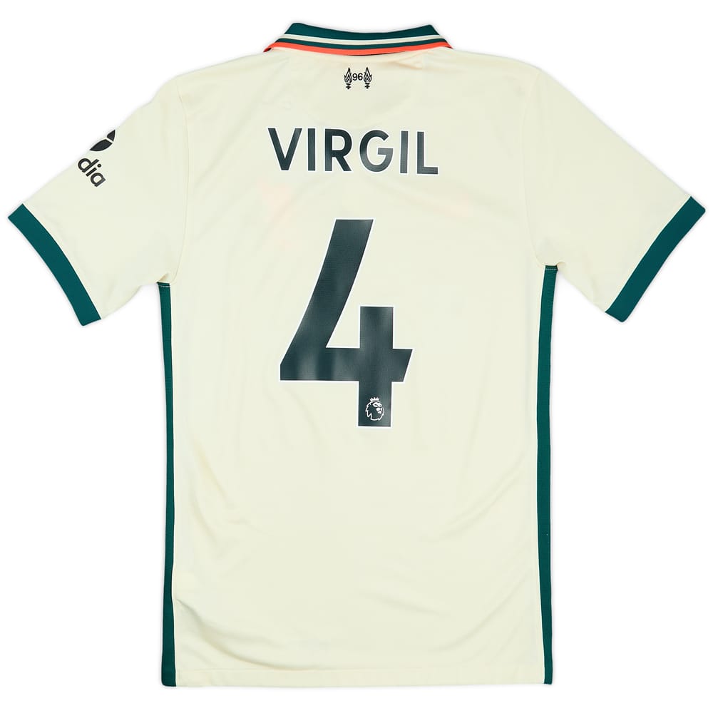 2021-22 Liverpool Away Shirt Virgil #4 - 8/10 - (XS)