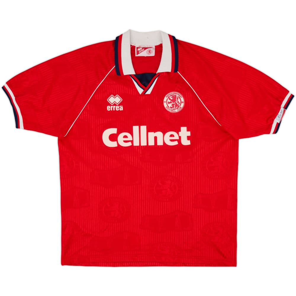 1995-96 Middlesbrough Home Shirt - 7/10 - (XL)
