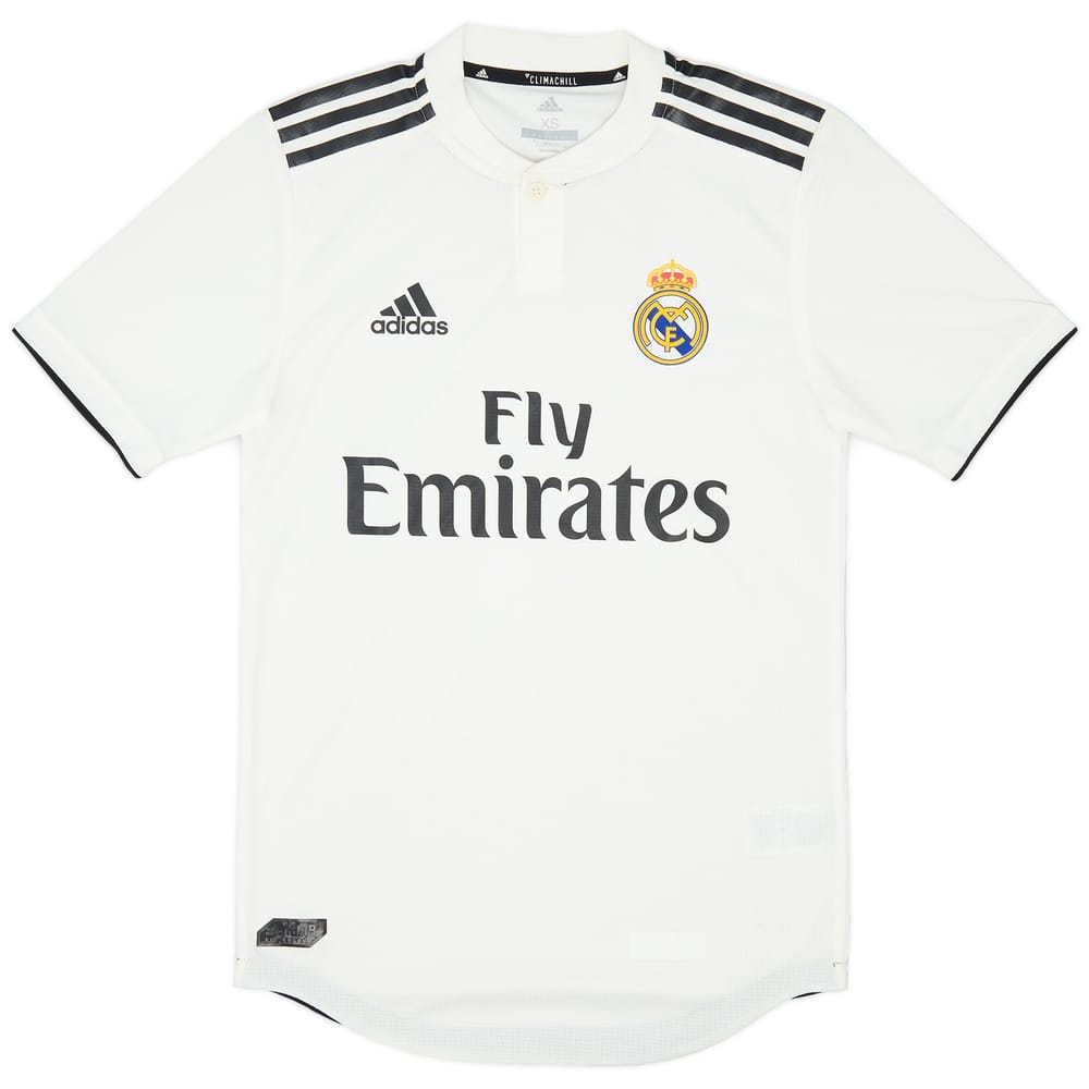 2018-19 Real Madrid Authentic Home Shirt - 8/10 - (XS)