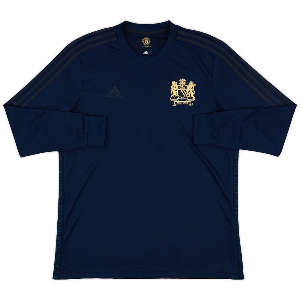 2018-19 Manchester United adidas Retro '1968' Sweat Top - 9/10 - (XL)