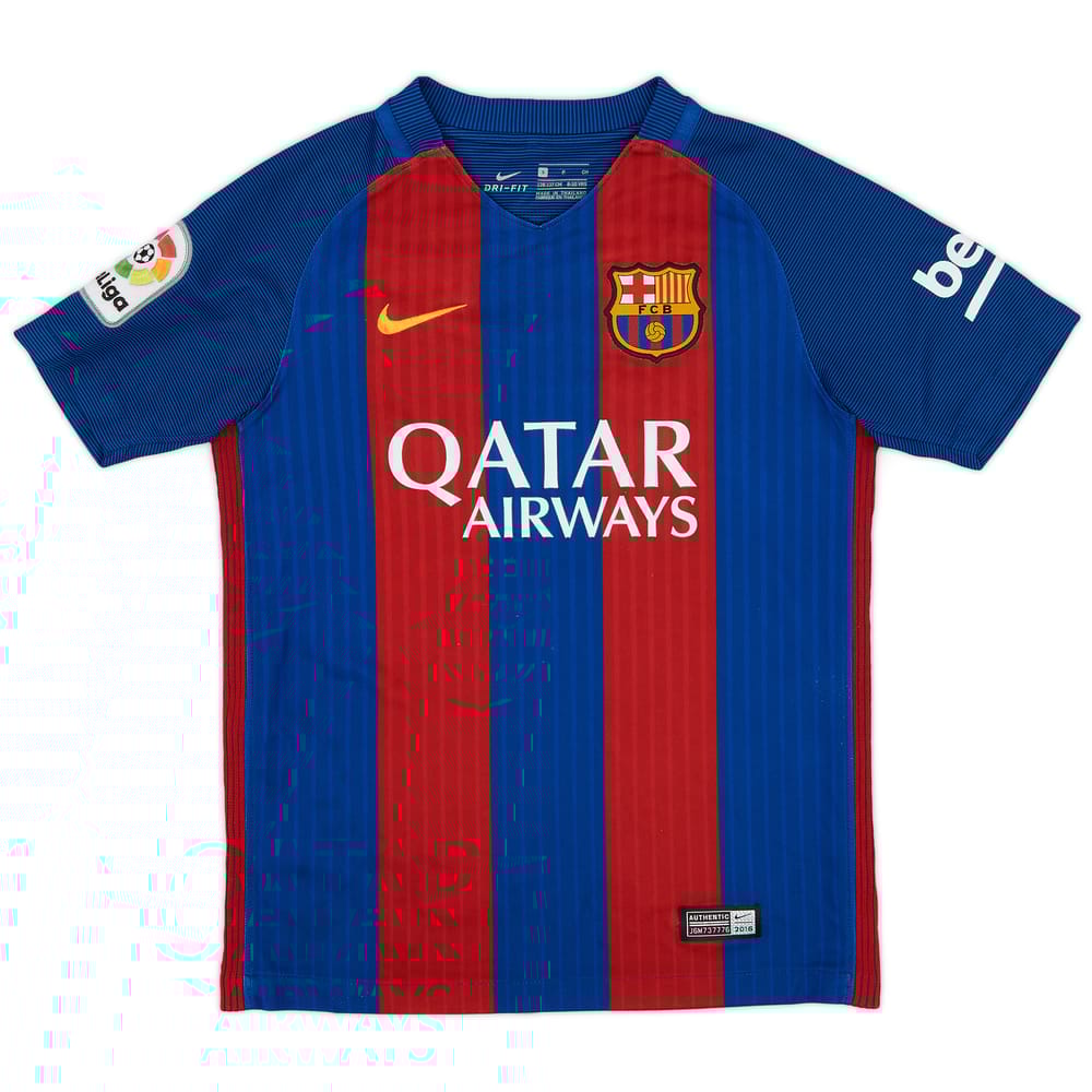 2016-17 Barcelona Home Shirt - 7/10 - (S.Boys)