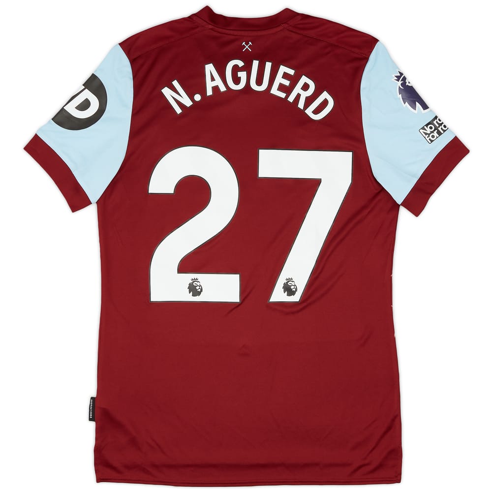 2023-24 West Ham Match Issue Home Shirt Aguerd #27