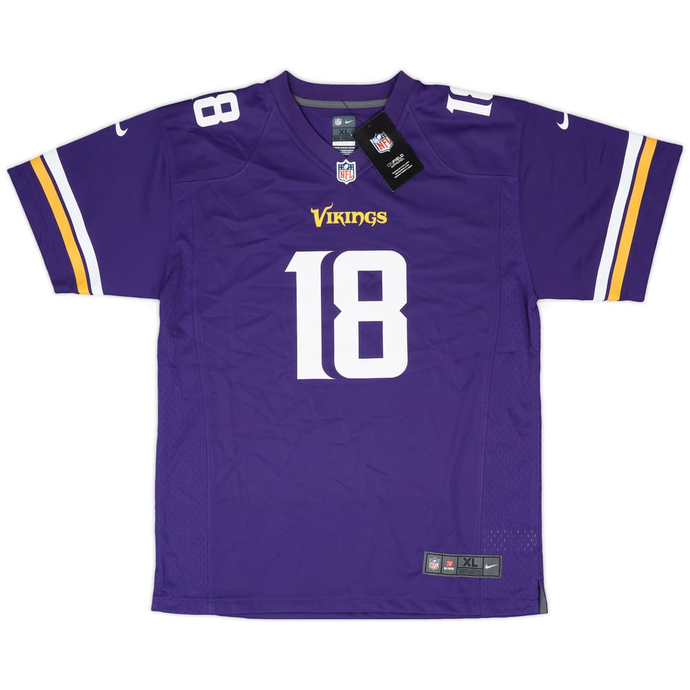 2020-24 Minnesota Vikings Jefferson #18 Nike Game Home Jersey (XL.Boys)