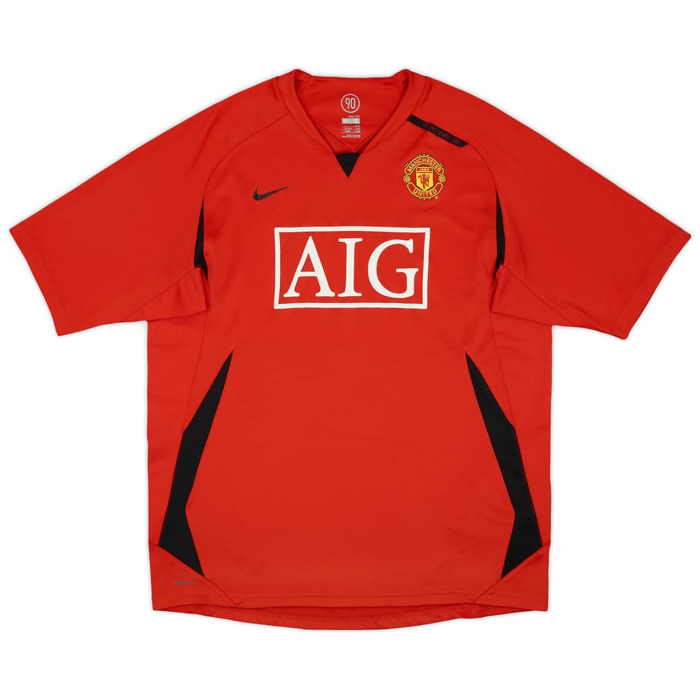 2007-08 Manchester United Nike Training Shirt - 7/10 - (L)