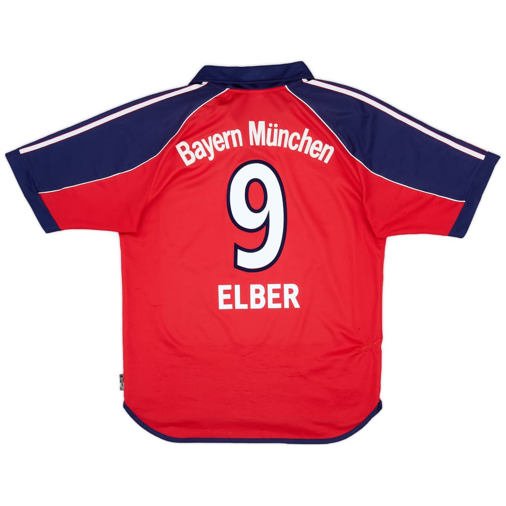 1999-01 Bayern Munich Home Shirt Elber #9 - 6/10 - (M)