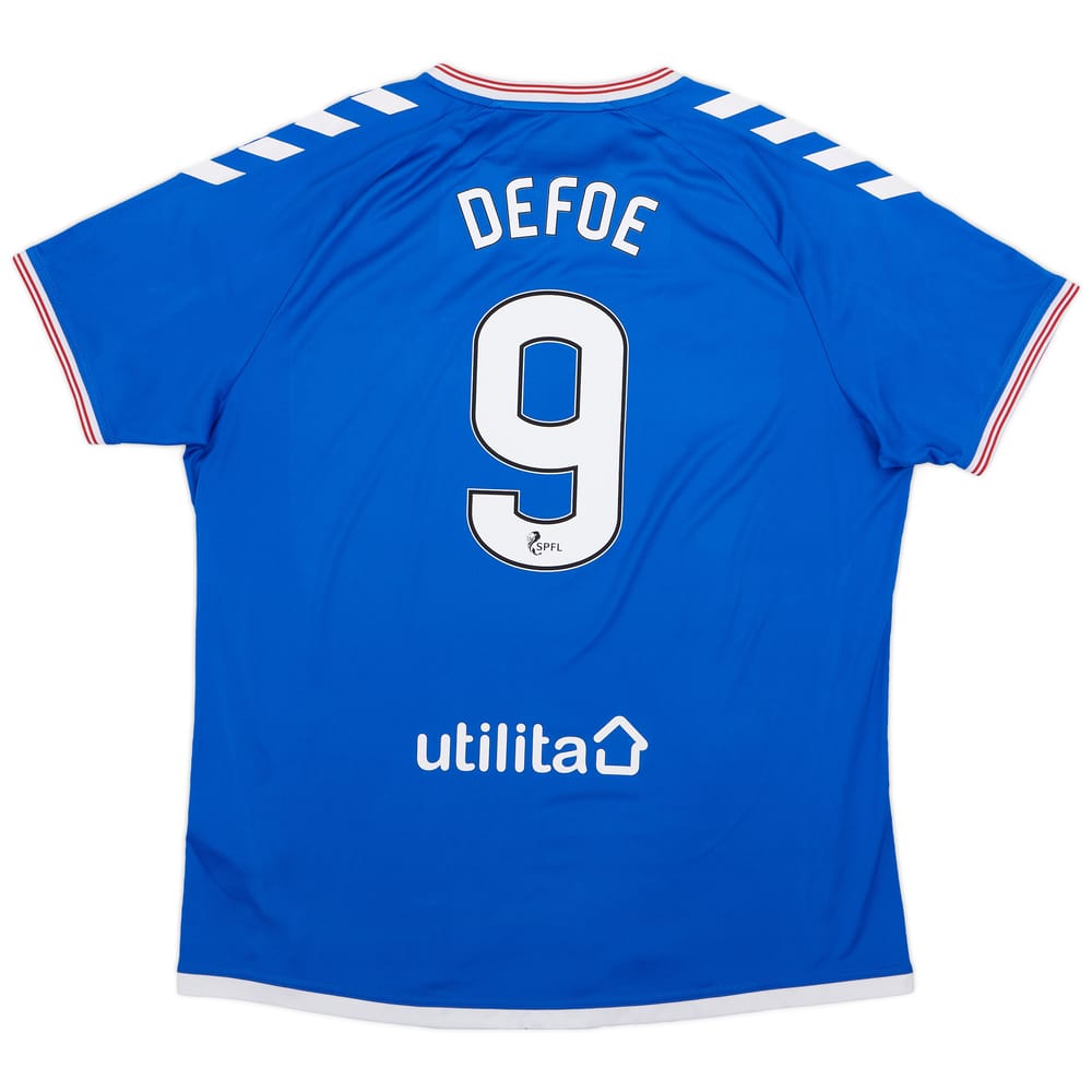 2019-20 Rangers Home Shirt Defoe #9 - 7/10 - (L)
