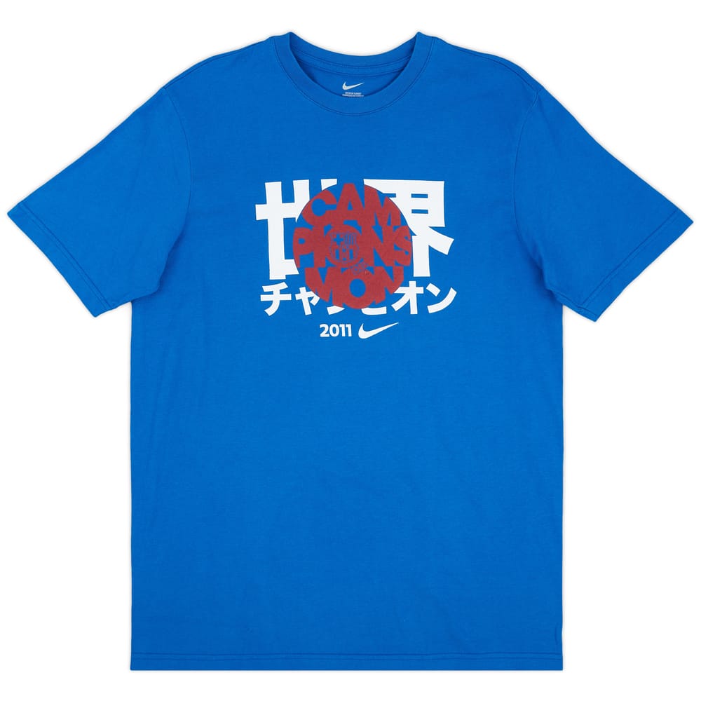 2011 Barcelona Nike Club World Cup Winners Tee