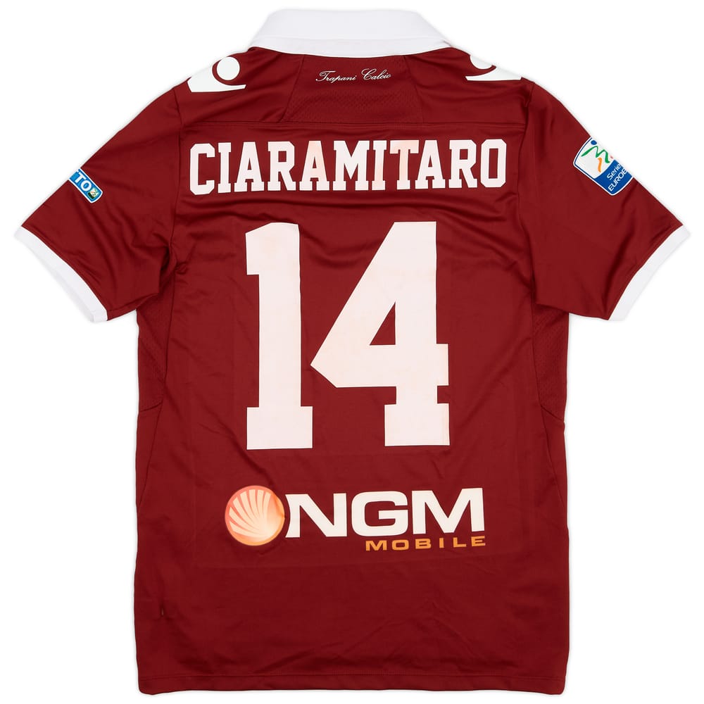 2013-14 Trapani Match Issue Home Shirt Ciaramitaro #14