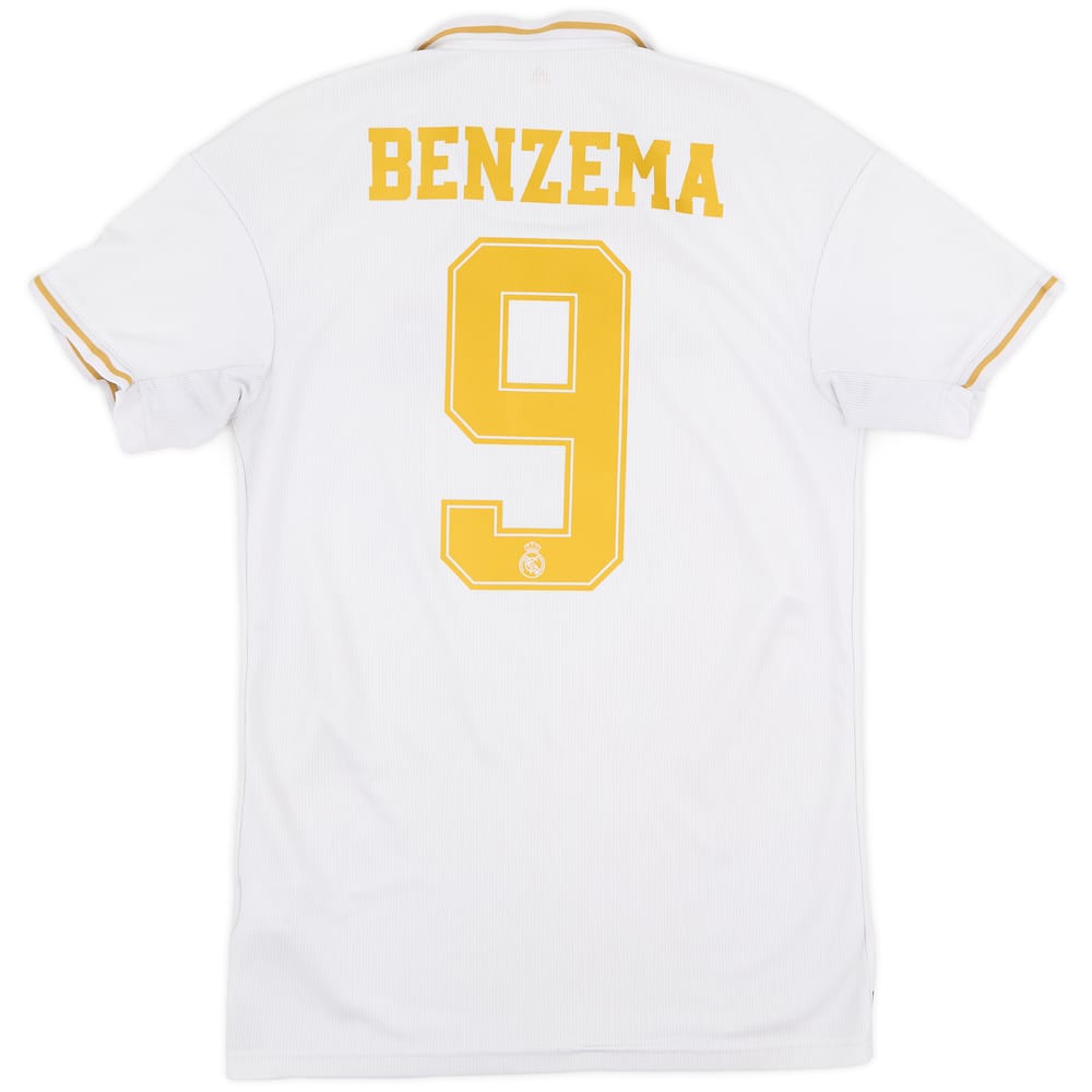 2019-20 Real Madrid Home Shirt Benzema #9 - 6/10 - (S)