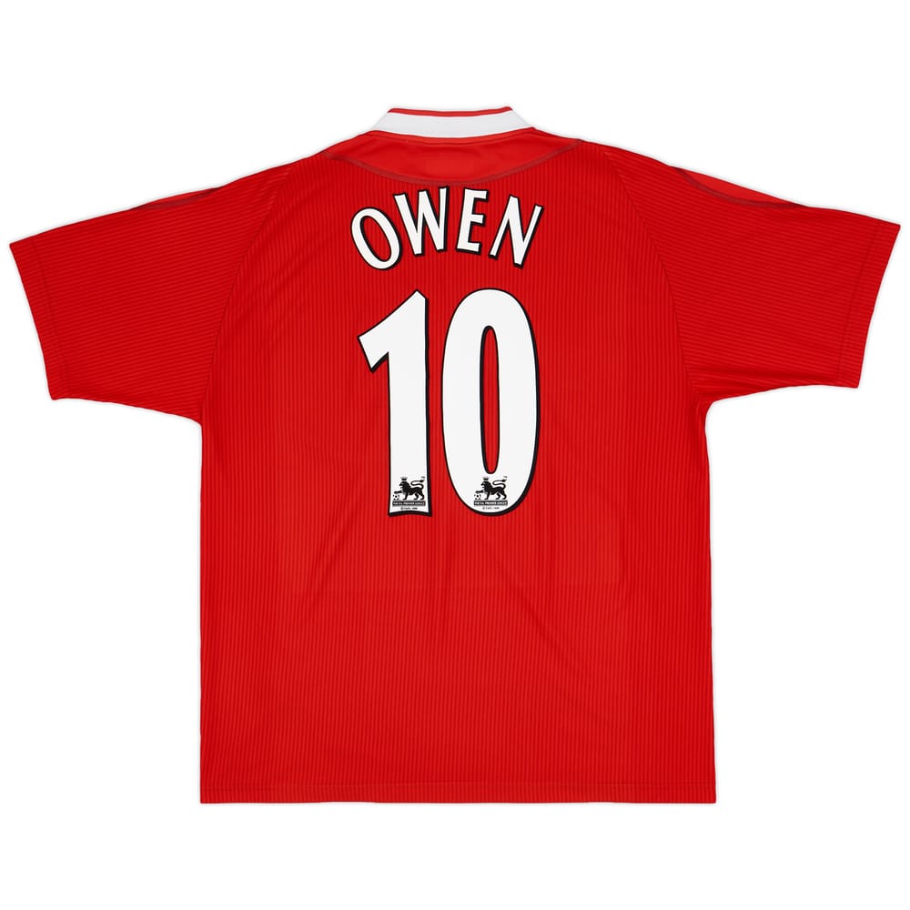 2002-04 Liverpool Home Shirt Owen #10 - 8/10 - (L)