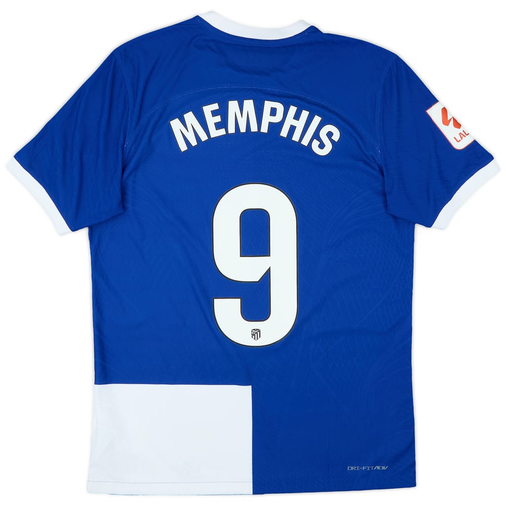 2023-24 Atletico Madrid Authentic Away Shirt Memphis #9 - 10/10 - (M)