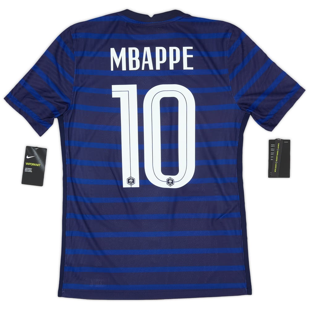 2020-21 France Authentic Home Shirt Mbappe #10 (S)